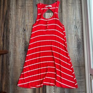 Abercrombie & Fitch Orange and White Striped Dress